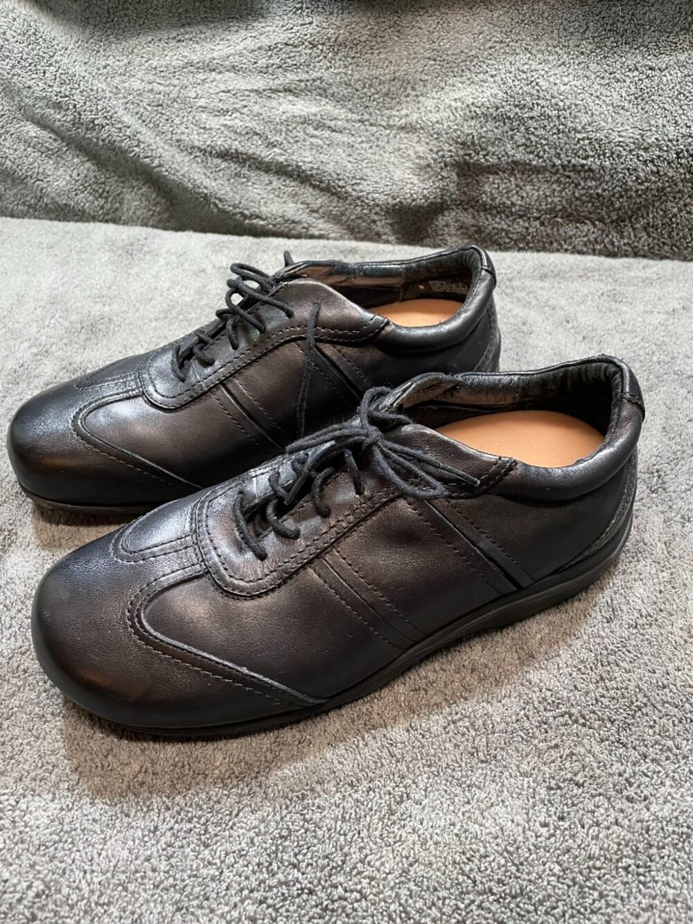 P. W. Minor Maddie Oxford Shoes Womens Size 6.5 3W Black Leather Comfort 11732 - Picture 4 of 12